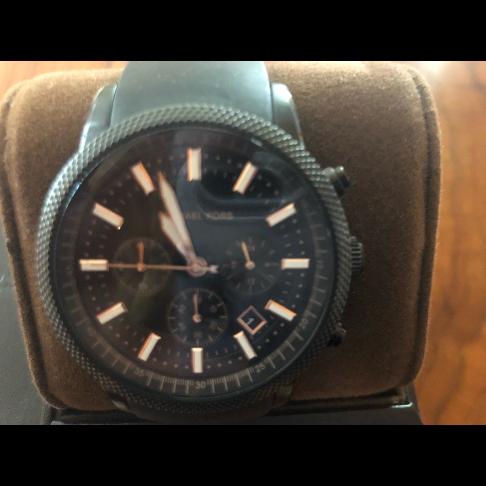 Michael Kors Women’s Black & Rose gold watch